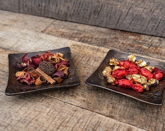 Handgesmede ijzeren kom, door smid gemaakt, cadeau 6e verjaardag