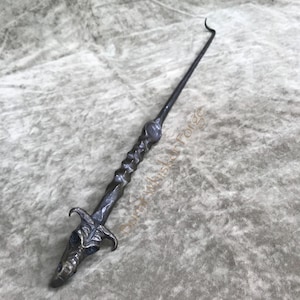 Steak Flipper, Blacksmith Dragon, Iron Flipper, Handforged Iron, Steampunk, Burnt Whisker Forge, Iron Steak Flipper BBQ Tool, Hand Forged