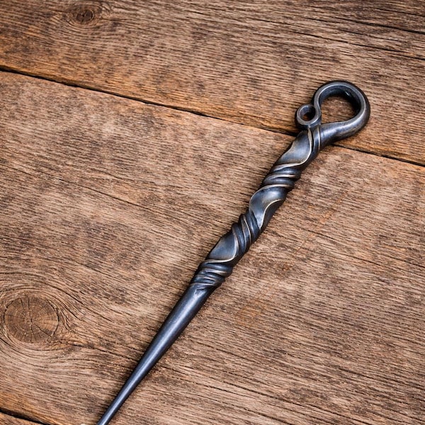 Hand-Forged Iron Bread Lame, Artisan Scoring Tool, Burnt Whisker Forge Blacksmith Lame