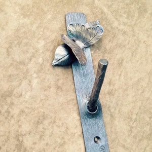 Butterfly Art, Iron Butterfly, Handforged Iron Hook, Blacksmith Hook. Butterfly Hooks, Coat Hook, Iron Coat Hook, Handforged Butterly Hook