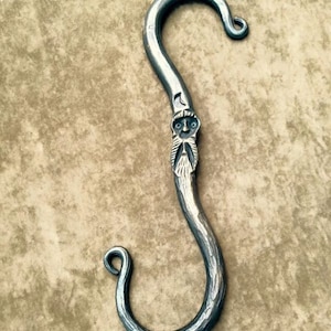 Wizard S Hook, Handforged S Hook, Iron S Hook, Blacksmith Hook, Handforged Wizard, Iron Wizard, BurntWhiskerForge Hook, Gandlof Hook, Iron