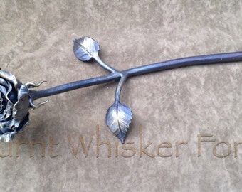 Rose, Flower, Blacksmith Rose, Iron Flower, Iron Rose, Handforged Flowers, Handforged Iron, Blacksmith Sculpture, Valentine's Day, Gift