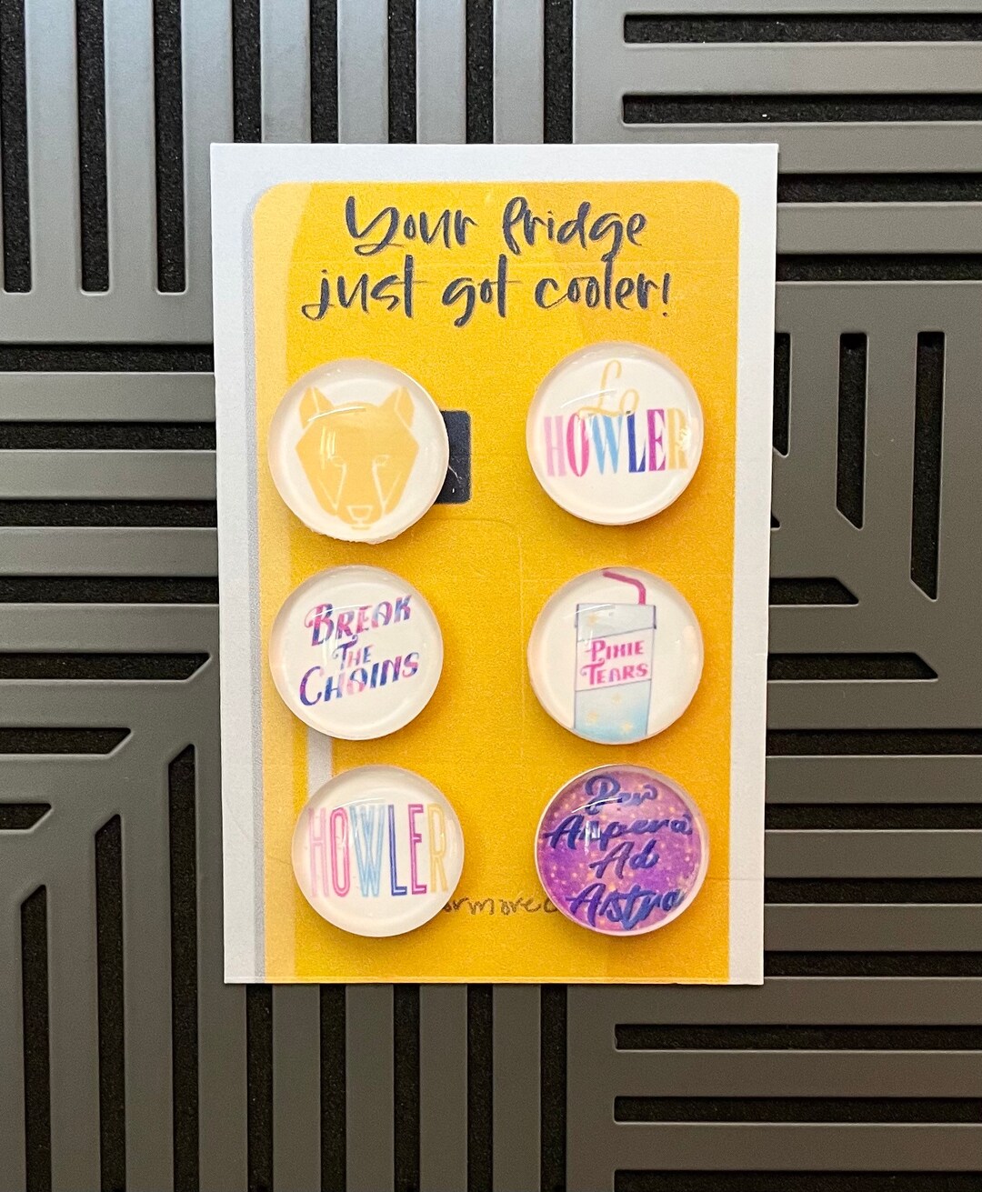 Red Rising Glass Dome Howler Cabochon Etsy