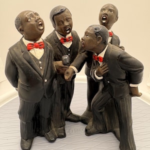 All That Jazz Quartet Musician figurine .   Enesco Parastone. Black History
