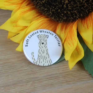 Soft Coated Wrapner Terrier Fan-Abzeichen