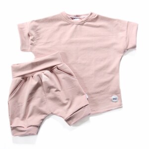 Shorts and Tshirt Set, Summer Clothing for Kids, Grow With Me Shorts, Matching Outfits for Siblings, Bestsellers 2023, Handmade Clothing