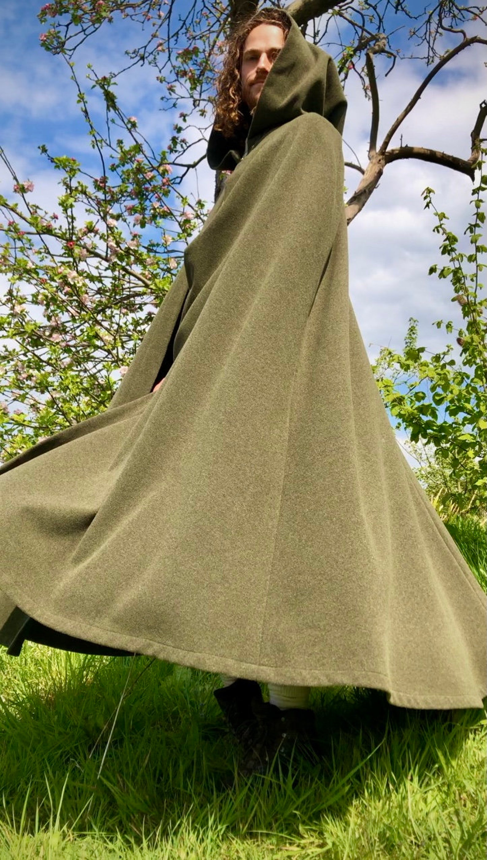 Essential Wool Men's Cloak Made to Measure Cape Druid Etsy