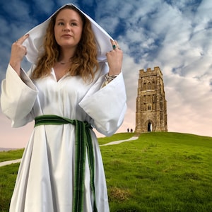 Women&#39;s Druid Robe Magical Ritual Working Ceremonial Indoor Outdoor Made to Measure for your height and size Avalon Cloaks