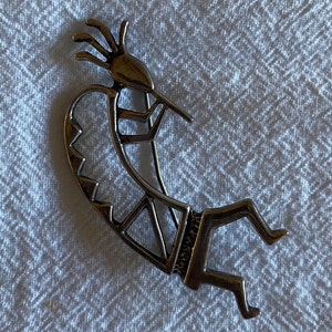 Kokopelli Sterling Silver Pin