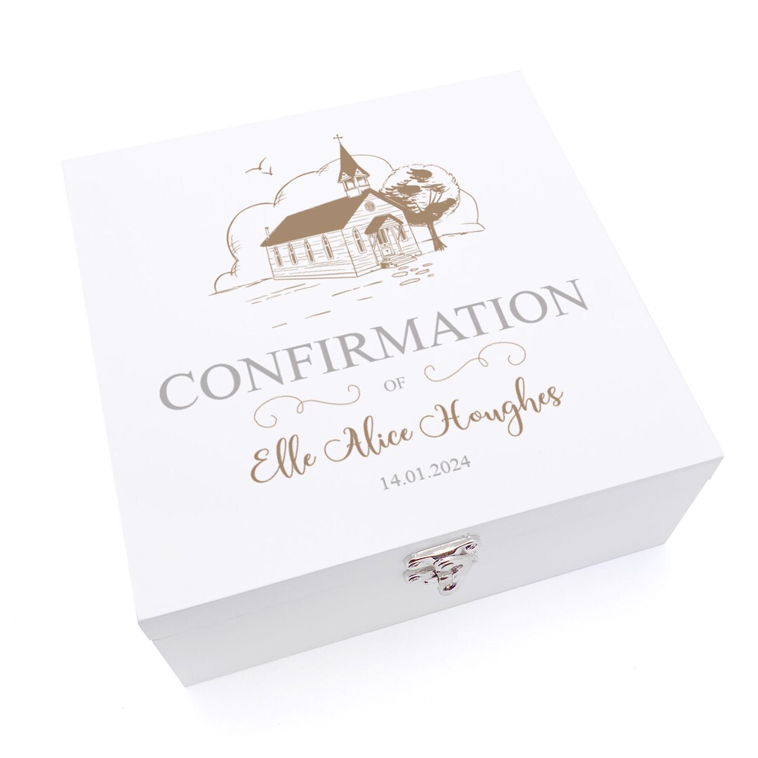 Personalised Confirmation Wooden Box Memories Keepsake Gift - Etsy
