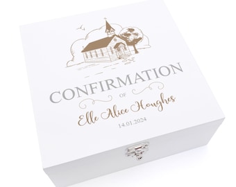 Personalised Confirmation Wooden Box Memories Keepsake Gift