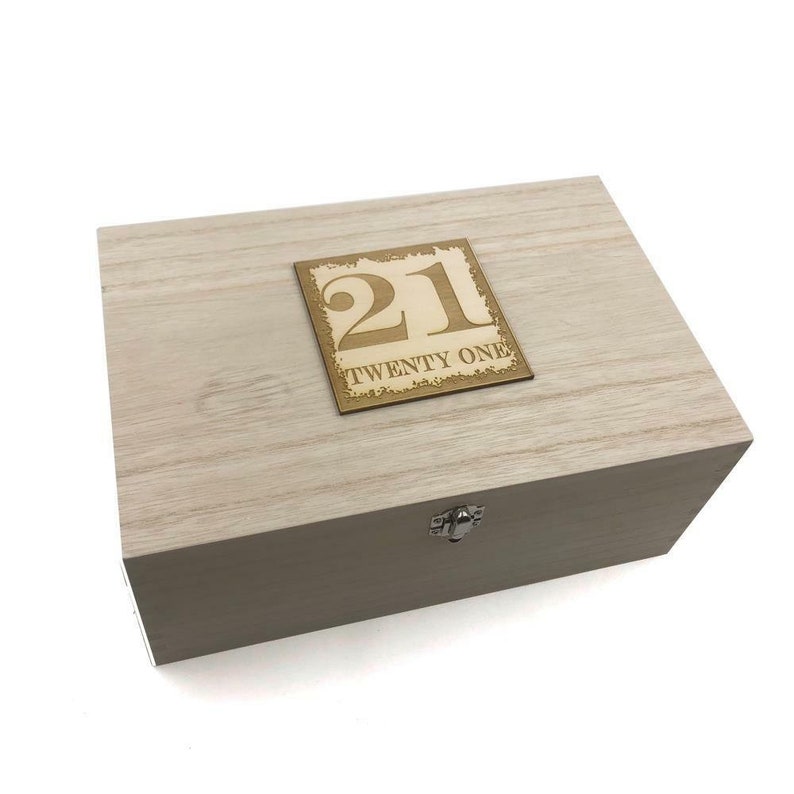 21st Birthday Gift Large Memories Keepsake Box Etsy UK