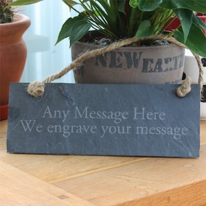 Personalised Slate Rectangle Plaque