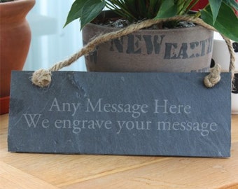 Personalised Slate Rectangle Plaque