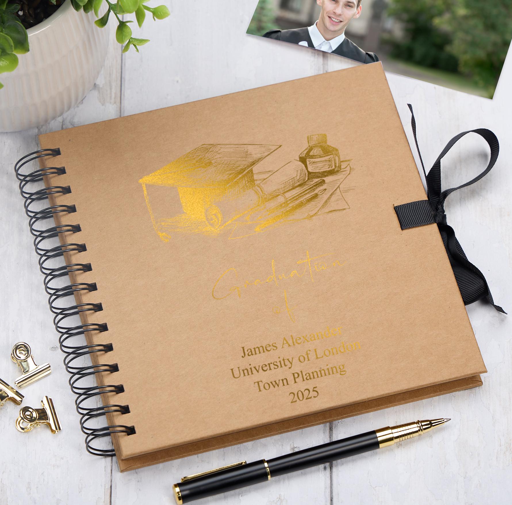 Personalised Graduation Book, Custom Scrapbook Keepsake Photo Album ...