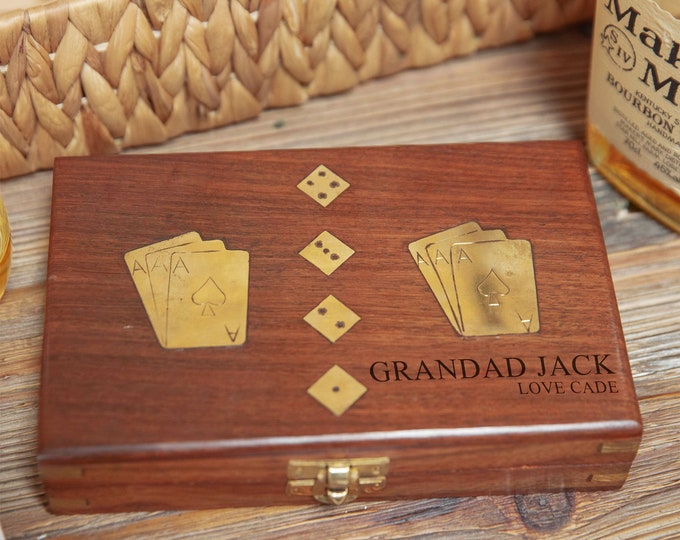 Personalised Luxury Playing Card Boxmens Personalised Gift Etsy