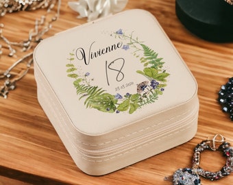 Personalised 18th Birthday Jewellery Box Gift With Beautiful Forest Theme