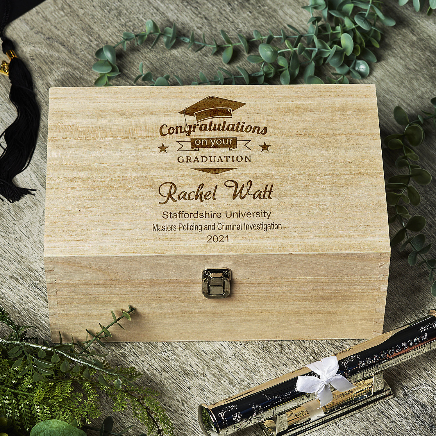 Congratulations on Your Graduation Personalised Memories Keepsake Box ...