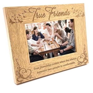 True Friends Wooden Photo Frame Gift