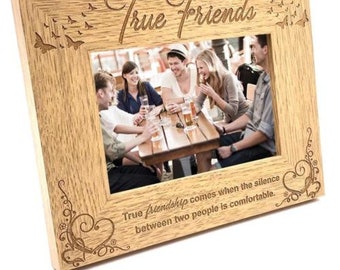 True Friends Wooden Photo Frame Gift