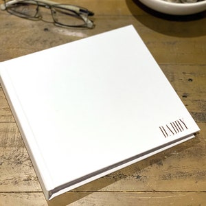 Personalised Photo Album Keepsake Gift With Gold Debossed Stamp