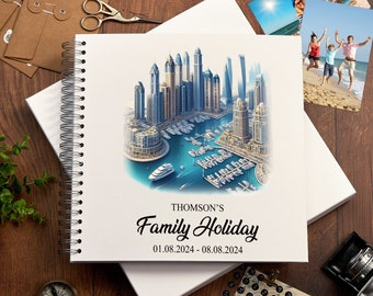カット無し、アラブ首長国連邦、マナマ、美術シート cbj_s109_er Personalised Dubai Holiday Memory Scrapbook Journal Photo