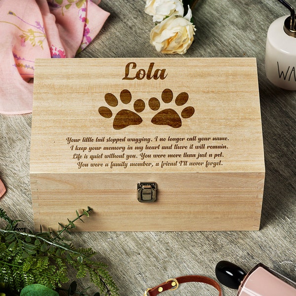 Personalised Memory Box Dog Etsy UK