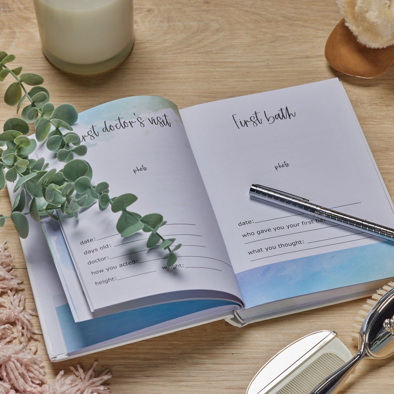 Personalised Baby Girl Record Book Keepsake Milestone Journal Etsy