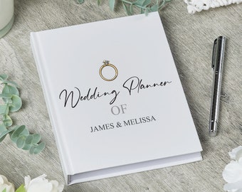 Personalised Wedding Planner Book Engagement Gift With Ring