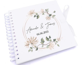 Personalised Wedding Scrapbook , Guest Book, Photo album With Wedding Couple