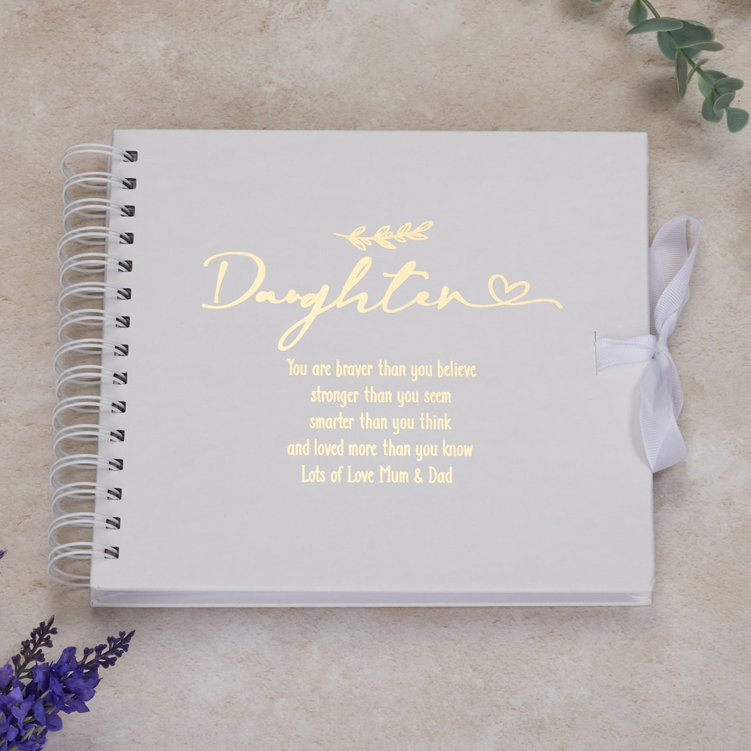 Personalised Daughter Scrapbook or Photo Album Gift With Sentiment Etsy