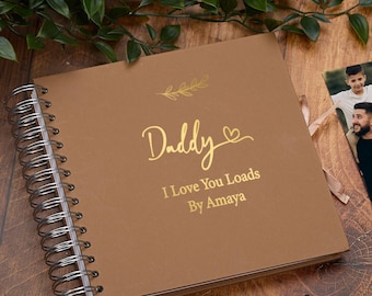 Personalisiertes Daddy Fotoalbum oder Scrapbook Geschenk