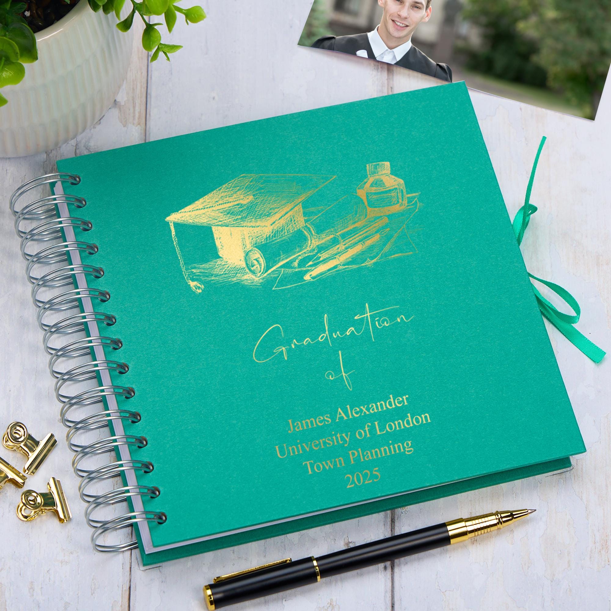 Personalised Graduation Book, Custom Scrapbook Keepsake Photo Album ...