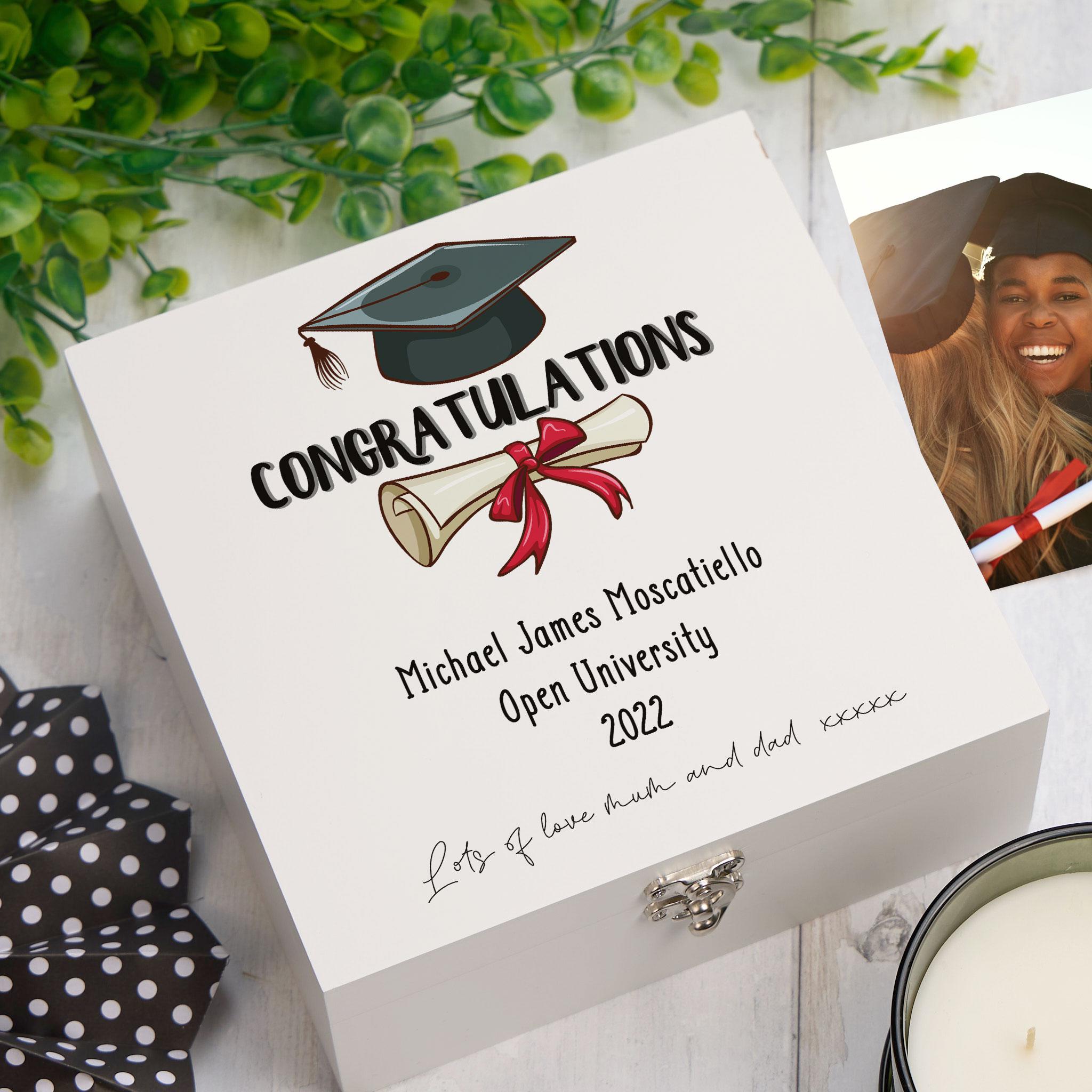 Personalised Congratulations on Your Graduation Gift Keepsake