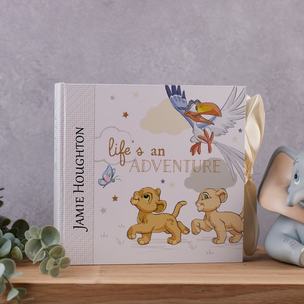 Personalised Baby Photo Album Keepsake Disney Lion The King Simba