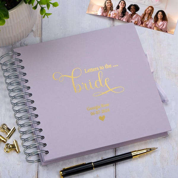 Gepersonaliseerde brieven aan de bruid Meerdere kleuren plakboek of fotoalbum Cadeau