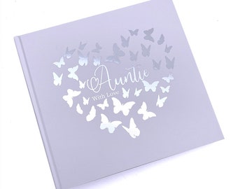 Gift For Auntie white Photo Album For 50 x 6 by 4 Photos