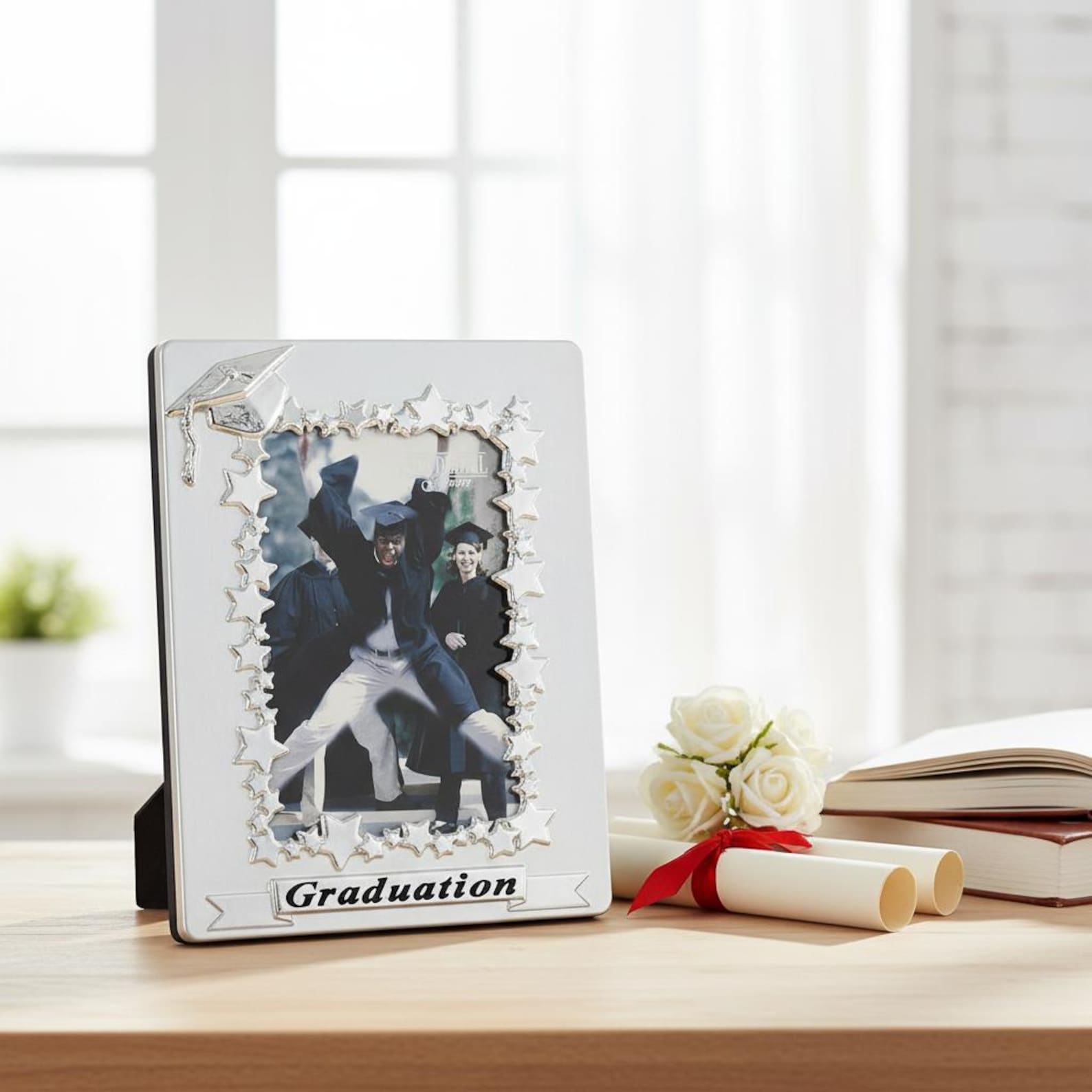 Satin Silver Graduation Photo Frame for 6x4 Photo - Etsy Australia