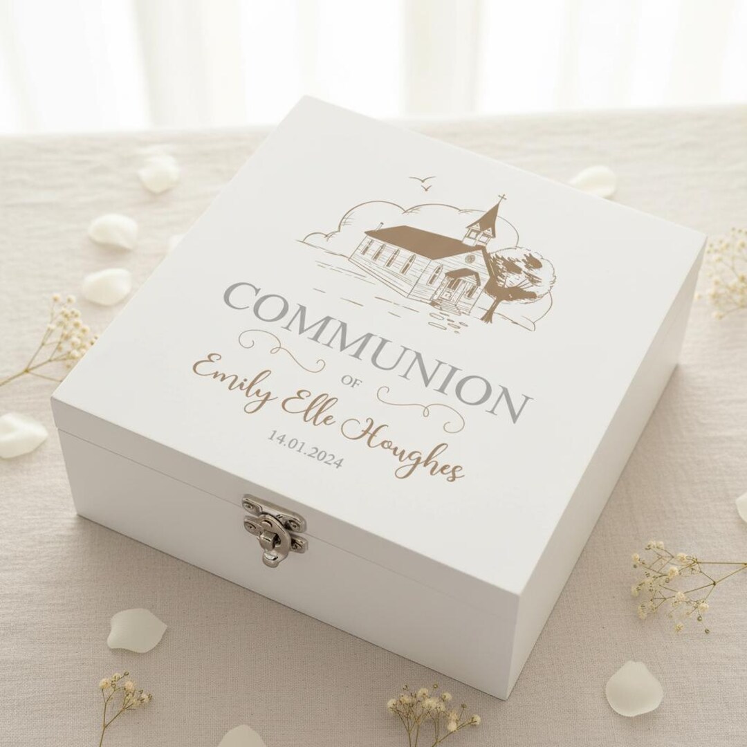 Personalised Communion Wooden Box Memories Keepsake Gift - Etsy UK