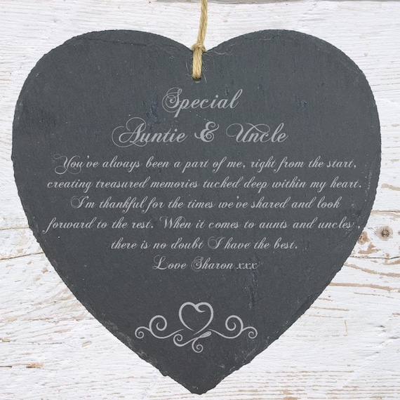 personalised auntie and uncle gifts