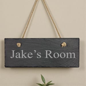 Personalised Engraved Slate Rectangle Sign Plaque For Outdoors Sheds House Indoors Waterproof and Weatherproof