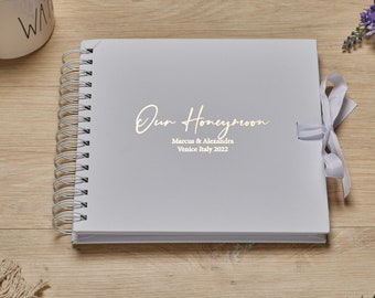 Personalised Honeymoon Scrapbook  or Photo Album Gift