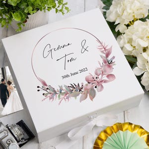 Personalised Keepsake Box Wedding Memory box Gift image 3