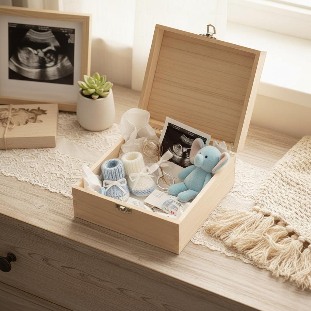 Personalised Baby Engraved Wooden Keepsake Box Gift Welcome to the ...