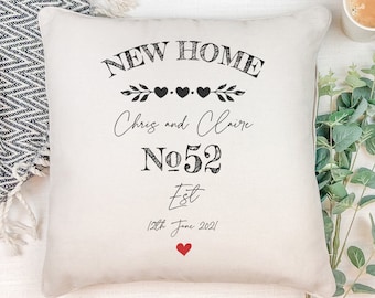 Personalised New Home Cushion Gift