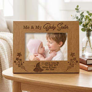 Me and My Baby Sister Engraved Photo Frame Gift