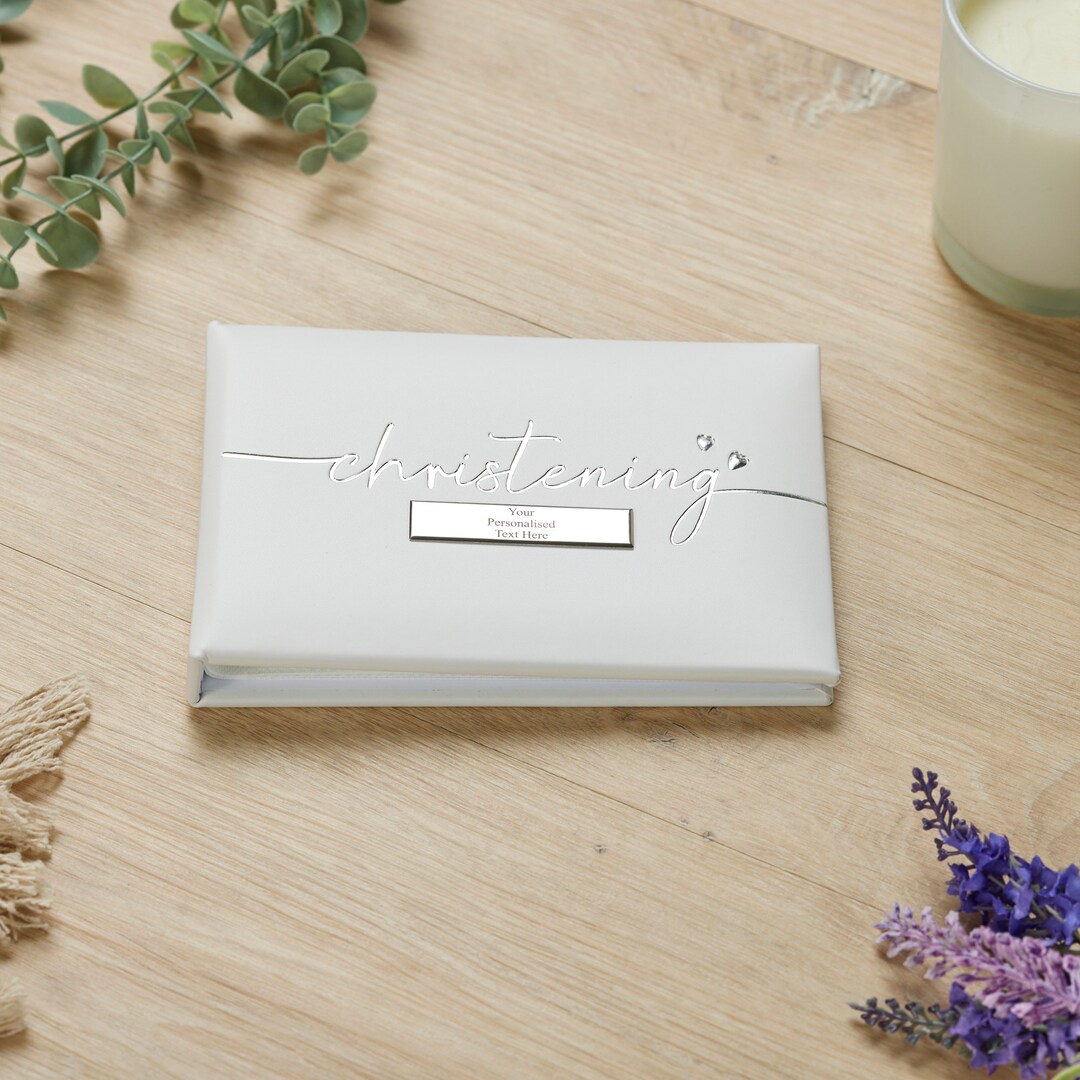 Personalised Christening Day Photo Picture Album Sot Cover Etsy