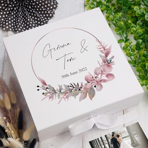 Personalised Keepsake Box Wedding Memory box Gift Large
