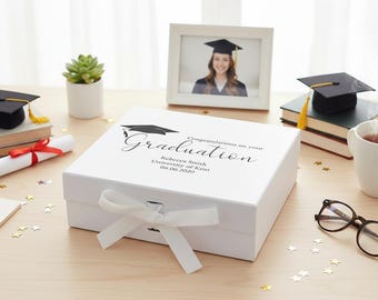 Personalised Elegant Graduation Keepsake Memory Gift Box Gift