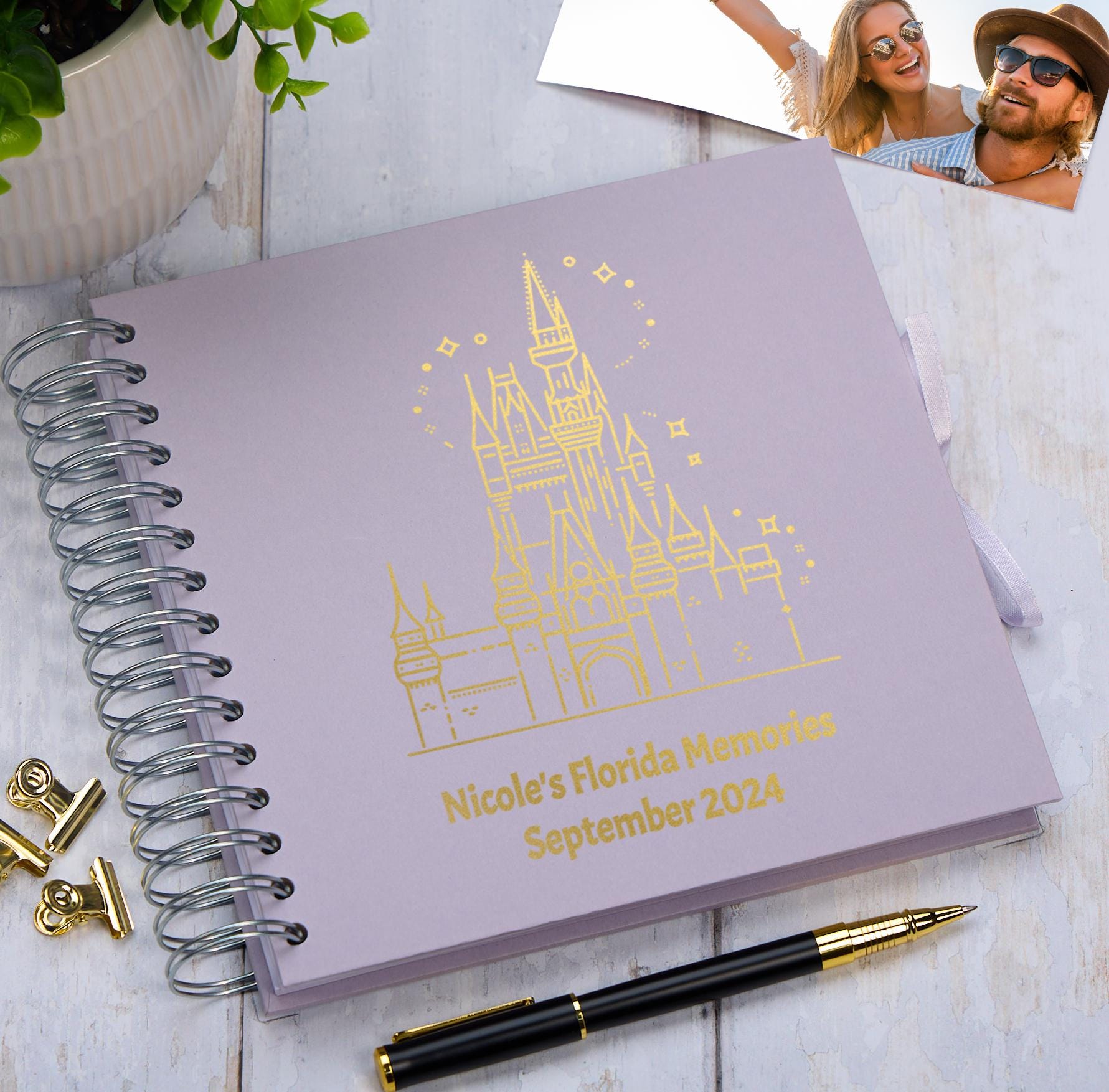 Personalised Florida Orlando Multiple Colour Scrapbook Photo Album Memory Keepsake Gift